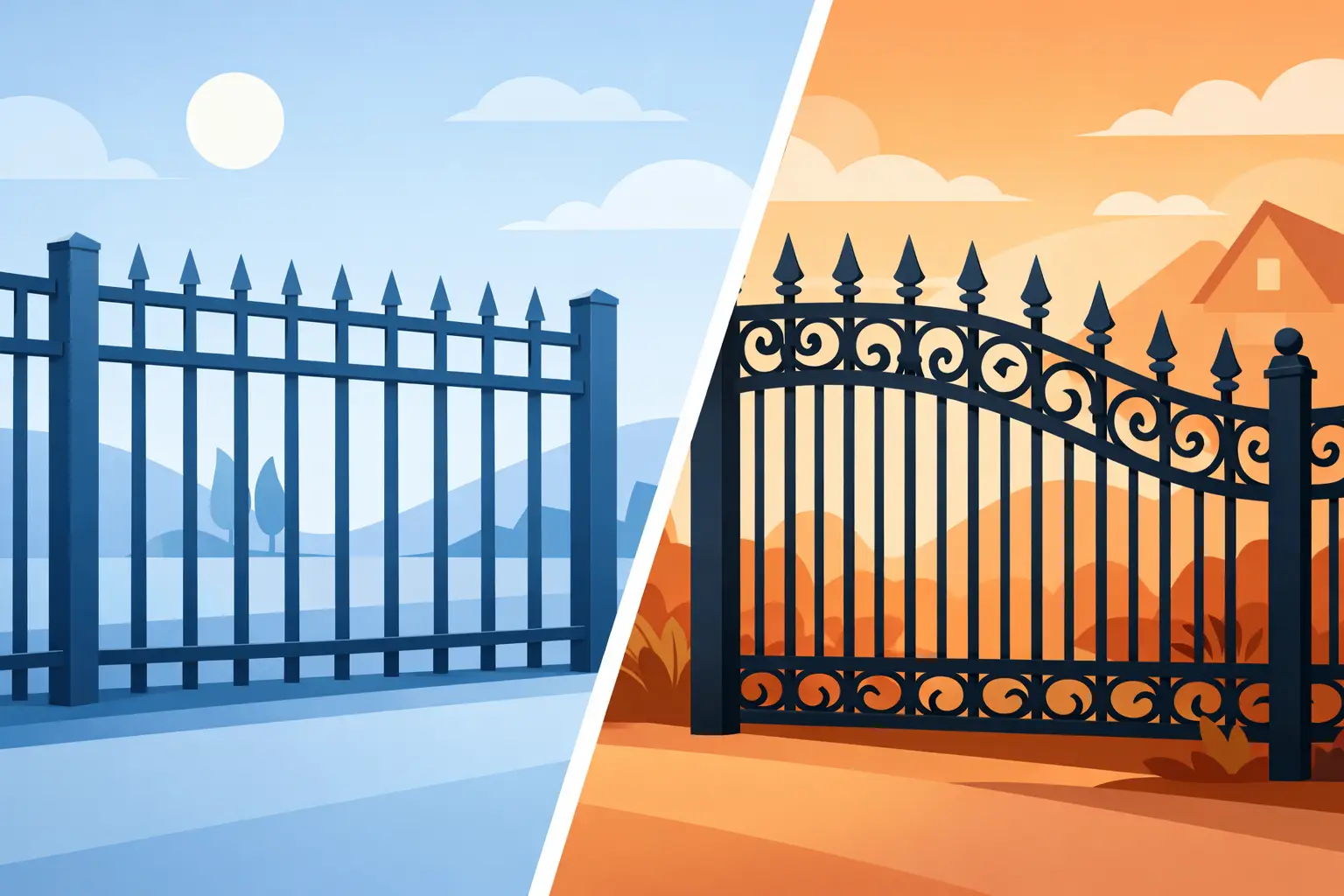 Aluminum vs Wrought Iron Fencing