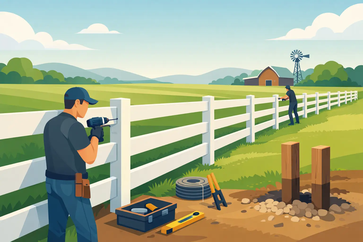 Ranch Rail Fence Installation Done Right